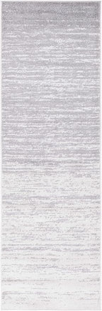 SAFAVIEH Adirondack Collection Runner Rug - 2'6" x 10', Ivory & Silver, Modern Ombre Design, Non Shedding & Easy to Clean, Ideal for Hallway, Foyer, Kitchen, Entryway, Bedroom (ADR113B)