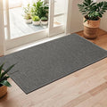 LEKEEPGO Door Mat 24"x47", Non Slip Door Mat Indoor Entrance, Rubber Backing Indoor Door mat Washable Absorbent Low-Profile Doormat Front Entryway Entry Resist Dirt Inside Door Mats, Khaki
