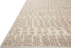 Loloi Amber Lewis Bexley Collection BEX-02 Taupe/Natural 2'-7" x 4' Accent Rug Neutral, Textured, Living, Bedroom, Dining, Carpet