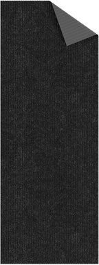 Ottomanson 3'11" x 32' Hallway Runner with Scraper Pile - Extra Durable Non-Slip Rug Mat for Indoor & Outdoor Use - Ideal for Kitchen, Entryway & Garage - High-Traffic Carpet, Black