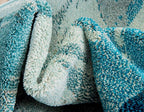 Unique Loom Positano Collection Coastal Modern Fish Light Blue Area Rug (9' x 12')