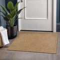 Beverly Rug Easy Jute Checkered Squared Entry Rug 2x3 Washable Durable Indoor Outdoor Area Rugs for Living Room Patio Office Stain Resistant Non Shedding Casual Indoor Outside Carpet 2 x 3 Natural