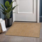 Beverly Rug Easy Jute Checkered Squared Entry Rug 2x3 Washable Durable Indoor Outdoor Area Rugs for Living Room Patio Office Stain Resistant Non Shedding Casual Indoor Outside Carpet 2 x 3 Natural