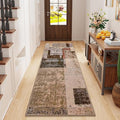 LOCHAS Washable Runner Rugs for Hallway, 2x6 Non Sip Soft Rug for Bedroom Entryway Kitchen Laundry Room, Long Abstract Carpet for Indoor Floor Bedside, Geometric Vintage Home Decor, Pet & kid Friendly