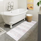 Lahome Moroccan Long Kitchen Rugs Runners 2x8 Rug Runners for Hallways Low-Profile Non Slip Rubber Backed Carpet, Geometric Print Distressed Floor Mat for Entryway Laundry Room Foyer