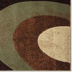 Home Dynamix Tribeca Slade Contemporary Abstract Area Rug, Brown/Green, 39"x55"