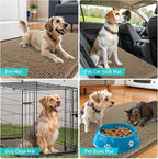 OLANLY Dog Door Mat for Muddy Paws 54x32, Absorbs Moisture and Dirt, Absorbent Non-Slip Washable Doormat, Quick Dry Chenille Mud Mat for Dogs, Entry Indoor Entryway Carpet for Inside Floor, Tan