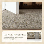 MontVoo Door Mat Indoor Entrance Doormat, Absorbent Durable Rubber Non Slip Front Door Mat for Inside Entry Entryway Dirt Trapper Welcome Mat, Grey Brown 24''x36''