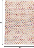 Dash and Albert Torrey Wool Area Rug - 5' x 8' Multicolor Geomatric Handwoven Accent Rug - Durable, Low Pile, Guest Room, Home Office, Dining Room - Premium Luxury Hotel Quality Soft Breathable