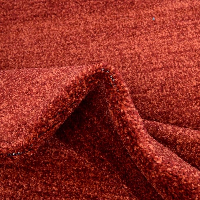 Rugs.com Angelica Collection Rug – 9' x 12' Terracotta Medium Rug Perfect for Living Rooms, Large Dining Rooms, Open Floorplans
