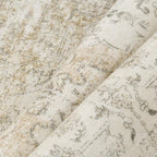 5x7 Washable Area Rug Beige Vintage Distressed Rug for Office Oriental Soft Thin Indoor Retro Carpet Non Slip Low Pile Floor Cover for Living Ding Room Bedroom Laundry Dorm