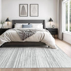 Valenrug Washable Rugs 6x9 - Non Slip 6x9 Area Rugs for Living Room, Stain Resistant Area Rugs for Bedroom, Foldable Machine Washable Area Rug(6'x9', Grey)