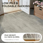 Joydeco 5x7 Area Rugs for Living Room, Washable Modern Abstract Non Slip Soft Rug, Low Pile Carpet for Bedroom, Dining Room, Home Office, Pet & Child Friendly, Beige & White & Dark Gray