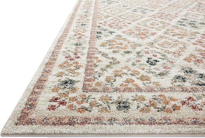 Loloi Rifle Paper Co. Laurel Collection LAU-04 Cream/Multi 2'-8" x 8' Runner Rug
