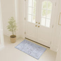 Turkish Rug. Washable Vintage Oriental Antique Inspired Traditional Doormat Small Modern Area Rugs Luxury Entryway Entry Bedroom Bathroom Kitchen (393VG, 2' x 3')