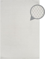 CAMILSON Modern Rug 8x10 Luxury Pebble Pattern Micro Loop Area Rugs Soft High-Low Pile Stain Resistant Easy to Clean Non-Shedding Durable Living Room OfficeIndoor Carpet (White)