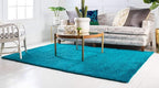 Unique Loom Solo Collection Area Rug - Calabasas (5' 3" x 7' 7" Rectangle, Turquoise)