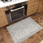 Washable 2'x3' Non Slip Rug Vintage Soft Low Pile Lightweight Boho Area Rugs for High-Traffic Areas (Entryway, Kitchen, Hallway), Farmhouse Decor