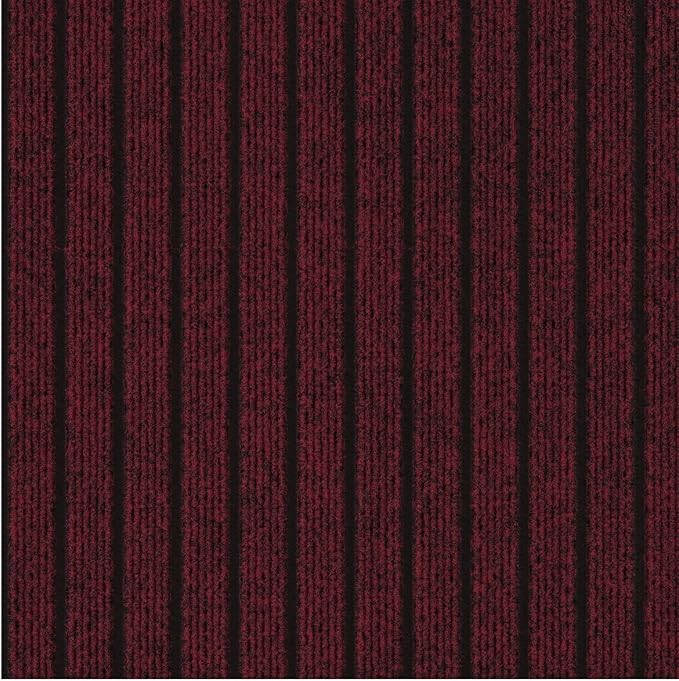 Ottomanson 2' x 6' Hallway Runner with Scraper Pile - Extra Durable Non-Slip Rug Mat for Indoor & Outdoor Use - Ideal for Kitchen, Entryway, Patio & Garage - High-Traffic Carpet, Red