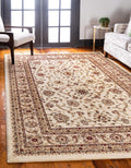 Unique Loom Voyage Collection Traditional Oriental Classic Intricate Design Area Rug (2' 2 x 3' 0 Rectangular, Ivory/Gold)