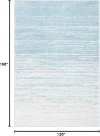 SAFAVIEH Area Rug 10x14 - Adirondack Collection - Large - Aqua & Ivory, Modern Ombre Design, Non Shedding & Easy to Clean, Ideal for Living Room, Bedroom, Office, Dining Space (ADR113J)
