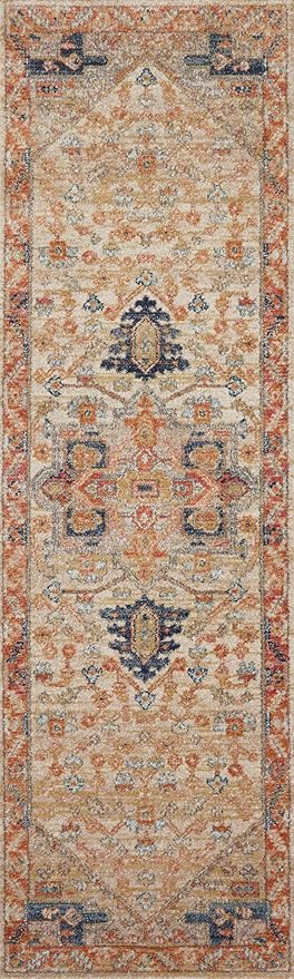 Loloi Jocelyn Collection JOC-01 Sand/Multi 7'-10" x 10' .38" Thick Area Rug