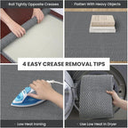 IOHOUZE Washable Runner Rug 2x5 Non Slip Runners for Hallways Entryway Runner Indoor, Kitchen Throw Rug Woven Cotton Floor Carpet for Hall Entrance Bedroom, Charcoal/Dark Grey