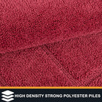 PURRUGS Dirt Trapping Door Mat 24" x 59", Non-Slip/Skid Machine Washable Entryway Rug, Dog Doormat, Super Absorbent Welcome Mat for Muddy Wet Shoes and Paws, Burgundy Red
