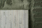 Revival Rugs Shell 9'2"x12'2" Washable Area Rug for Living Room Bedroom - 100% Recycled Oeko-TEX Certified, Medium Pile, Green