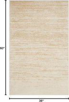 SAFAVIEH Area Rug 3x5 - Adirondack Collection - Champagne & Cream, Modern Ombre Design, Non Shedding & Easy to Clean, Ideal for Living Room, Bedroom, Office, Dining Space (ADR113W)