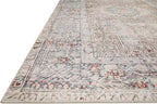 Loloi Chris Loves Julia Jules Collection JUL-07 Natural/Ocean 2'-6'' x 7'-6'', .13" Pile Height, Runner Rug
