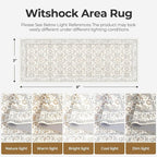 WITSHOCK 3x8 Long Runner Rug for Hallway,Washable Rug Distressed Boho for Bedroom Kitchen Entryway Indoor Entrance,Non Slip Runner Rugs with Rubber Backing（Camel/Beige,3x8）