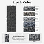 Charcoal Black 2x6 Runner Rug for Hallways Entryway, Vintage Earth Tone Kitchen Bathroom Runner 6ft, Non Slip Washable Low Pile Thin Carpet Runner for Mudroom/Laundry Room/Bedroom Bedside