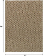 5x7 Area Rugs - Rug for Living Room, Washable Area Rugs 5x7 for Bedroom, Non-Slip Carpet for Dorm Room (Brown)
