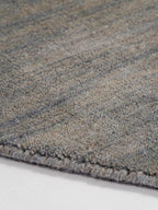Hand Knotted Loom Wool ECO-Friendly Area Rugs - 10'x10', Octagon, Light Blue Color, Solid Plain Design, High Pile Handmade Anti Skid Area Rugs for Living Room, Bed Room (L00111)