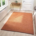 LUXE WEAVERS Modern Farmhouse Orange 6x9 Washable Area Rug, Anti-Slip Diamond Pattern Carpet