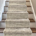 Well Woven Custom Size Hallway & Stair Runner- Harlow Delphi Cream Beige 31 Inches Wide x 21 Feet Long Runner (31" x 21') Runner Rug - Modern Stripes Pattern, Ultra-Soft, Easy-Clean