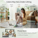 Enkor Runner Rugs for Hallway, 2.6x10.5 Washable Soft Non Slip Floor Rugs for Kitchen, Modern Mat for Living Room Bedroom Entryway White & Grey
