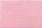 Pauwer 2x3 Washable Area Rugs for Living Room Modern Pink Solid Color Soft Fluffy Rugs for Bedroom Non Slip Boho Accent Indoor Mat Floor Carpet Cover for Kids Room Dining Room Kitchen Office, Pink