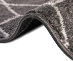 Unique Loom Trellis Frieze Collection Area Rug - Geometric (4' Square, Dark Gray/ Ivory)