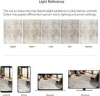 ReaLife Rugs Machine Washable Area Rug Runner - Living Room Bedroom Bathroom Kitchen Entryway Office - Padded Low Pile Stain Resistant Premium - Boho Farmhouse Vintage - Joy - Beige Ivory 2'6" x 8'