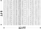 9x12 Area Rugs for Living Room Machine Washable Rug Distressed Indoor Carpet Neutral Moroccan Boho Rug Ultra Soft Area Rug for Bedroom Dining Room Playroom Office, Black