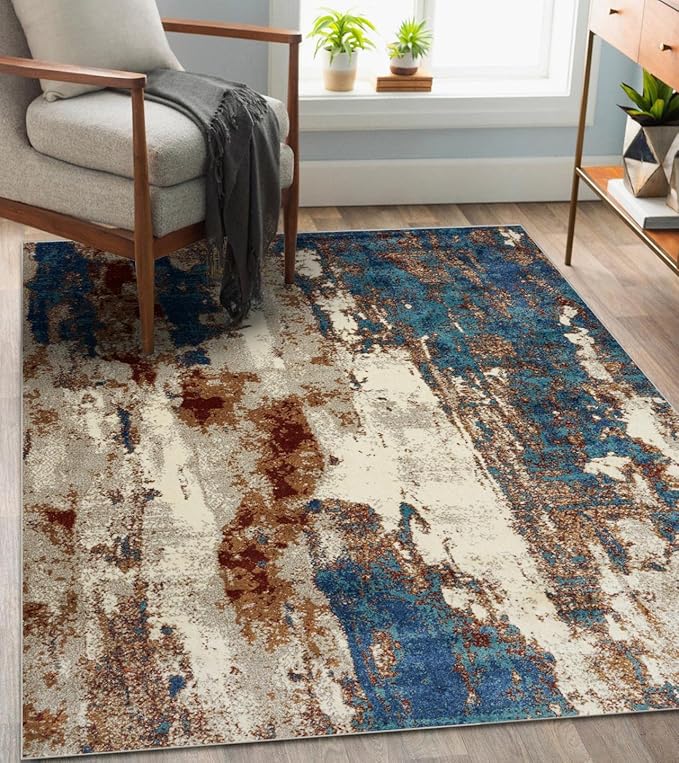 LUXE WEAVERS Lagos Collection Passion 5x7 Abstract Area Rug