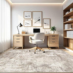 5x7 Area Rugs Living Room: Washable Large Abstract Soft Rug Stain Resistant Indoor Floor Non-Slip Accent Carpet for Women Modern Home Enthusiasts Aged- Bedroom Nursery Playroom- Beige Brown