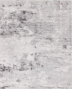 Rugs.com Leipzig Collection Area Rug – 8' x 10' Grey Low-Pile Rug Perfect for Living Rooms, Large Dining Rooms, Open Floorplans