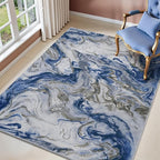 3x5 Washable Area Rugs for Living Room, Modern Abstract Rug Entryway Kitchen Non Slip Throw Rug, Stain Resistant Carpet for Dining Room Playroom Bedroom, Pet & Kids Friendly