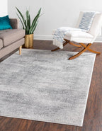 Unique Loom Finsbury Collection Area Rug - Sarah (2' x 3' 1" Rectangle, Gray/ Ivory)
