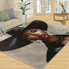 5x8 Fashionable Woman Kids Rug - Modern Woman Dining Room Rug, Sexy Girl Area Rugs Indoor Modern Rugs for Bedroom Hardwood Floors Teen Room
