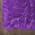 Latepis Bedroom Shag 4x6 Rug Purple Shaggy Fluffy Faux Fur Rug Machine Washable Area Rugs for Living Room Office Dorm Plush Rugs Home Decor Rectangle