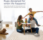 Abani Area Rug for Living Room -Nuevo 8' x 10' Beige Arch Pattern Area Rug, Soft and Durable Living Room Rug, Stain and Fade Resistant, Chic Modern Design, Pet & Kid Friendly